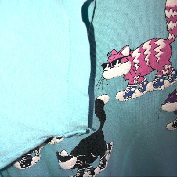1990 cat wrap around t-shirt - Picture 4 of 7